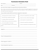 Toastmasters Evaluation Sheet