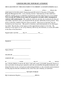 Limited Specific Power Of Attorney Template