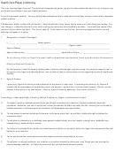 Health Care Power Of Attorney Template
