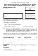 Acceptance And Transfer Form - Shares