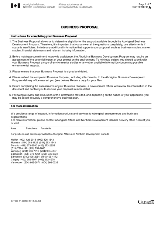 Business Proposal Printable pdf