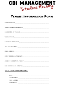 Tenant Information Form