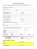 Tenant Information Form Template
