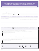 Physician Progress Note For Face-to-face Encounter And Certification Of Eligibility For Home Health Services Form - Purple