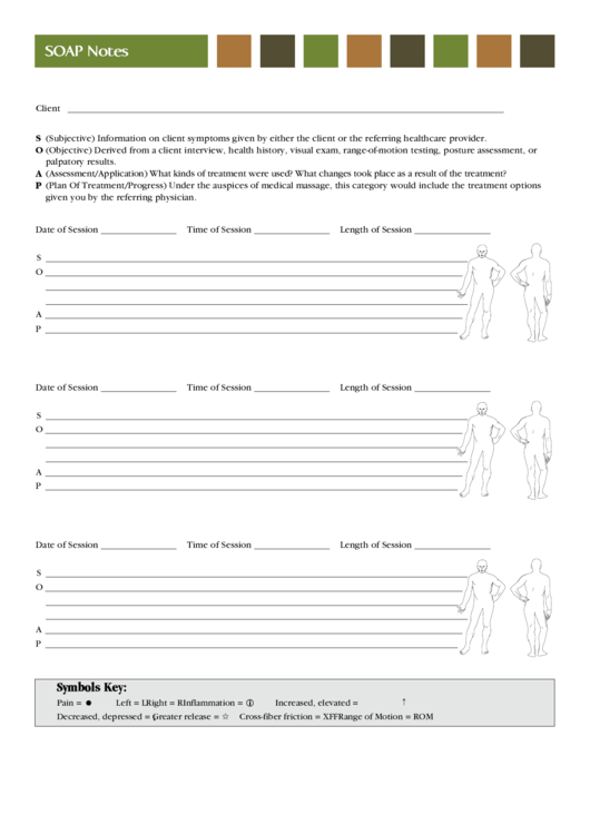 Soap Notes Template Printable pdf