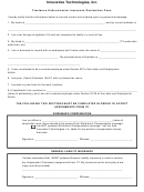 Freelance Subcontractor Insurance Declaration Form