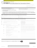 Fillable Form St-556-X - Amended Sales Tax Transaction Return 2015 Printable pdf
