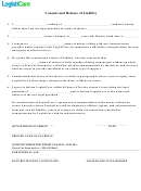 Consent And Release Of Liability