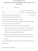 General Liability Release Form For Participation At Explorers Homeschool Academy Under The Supervision Of A Non Parental Adult