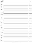 Hourly To Do List Template - Friday