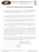Waiver And Release Of Liability