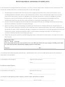 Work Camp Waiver And Release Of Liability Form