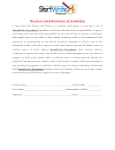 Waiver And Release Of Liability