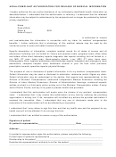 Hipaa-compliant Authorization Form For Release Of Medical Information
