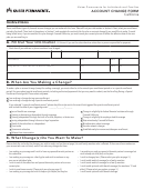 Account Change Form - Kaiser Permanente For Individuals And Families