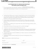 Authorization To Obtain And Release Records And Information