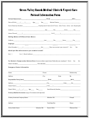 Patient Information Form - Green Valley Ranch Medical Clinic & Urgent Care Printable pdf