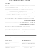 Medical Release Form For Minors