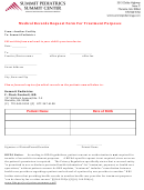 Medical Records Request Form For Treatment Purposes