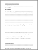 Fire Drill Monitoring Assessment Form