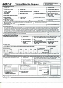 Form Gc-10 (2-12) - Vision Benefits Medical Claim Form And Medical Benefits Request Form- Aetna