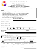 Application To Request A Birth Certificate - Utah Vital Records