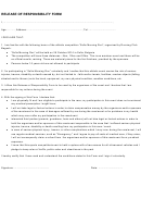 Release Of Responsibility Form