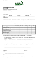 Shs Form C Recommendation Form For Senior High - University Of St. La Salle