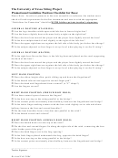 The University Of Texas String Project Promotional Guideline Position Checklist For Bass