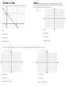 Practice On Lines - Functions Worksheets
