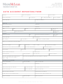 Fillable Auto Accident Reporting Form - Mclean Hallmark Insurance Group Ltd. Printable pdf