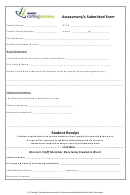 Assessment/s Submitted Form Student Receipt