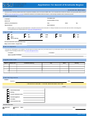 Application For Award Of Graduate Degree Form