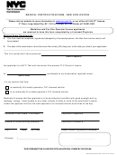 Medical Certification Form - New Application