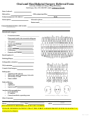 Oral And Maxillofacial Surgery Referral Form - (uic) College Of Dentistry