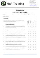 Evaluation Form - Ha Training