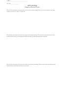 Ap Psychology Worksheets Printable pdf