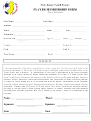 New Jersey Youth Soccer Player Membership Form