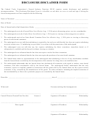 Disclosure-disclaimer Form