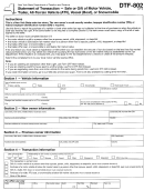 Form Dtf-802 - Statement Of Transaction - Sale Or Gift Of Motor Vehicle, Trailer, All-terrain Vehicle (atv), Vessel (boat), Or Snowmobile - New York