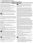 2014 Form Il-1040-X Instructions Printable pdf