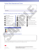 Wiseman Caries Risk Assessment Sample Form