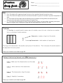 Fractions Study Guide Worksheet Template