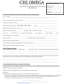 Chi Omega Recruitment Information Form (rif)