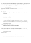 History And Physical Assignment Evaluation Form