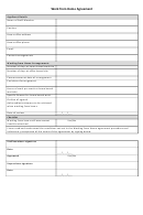 Work From Home Agreement