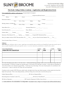 Application And Registration Form