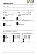 Little Champs Sports Club Staff Application Form