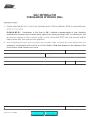 Form Ds 699a - Self Referral For Reevaluation Of Driving Skill