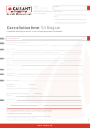 Cancellation Form Tui Belgium